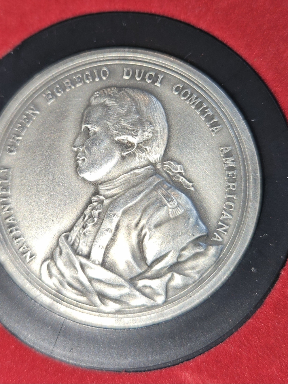 General Nathanial Greene Americas First Medals Pewter Medal in Case